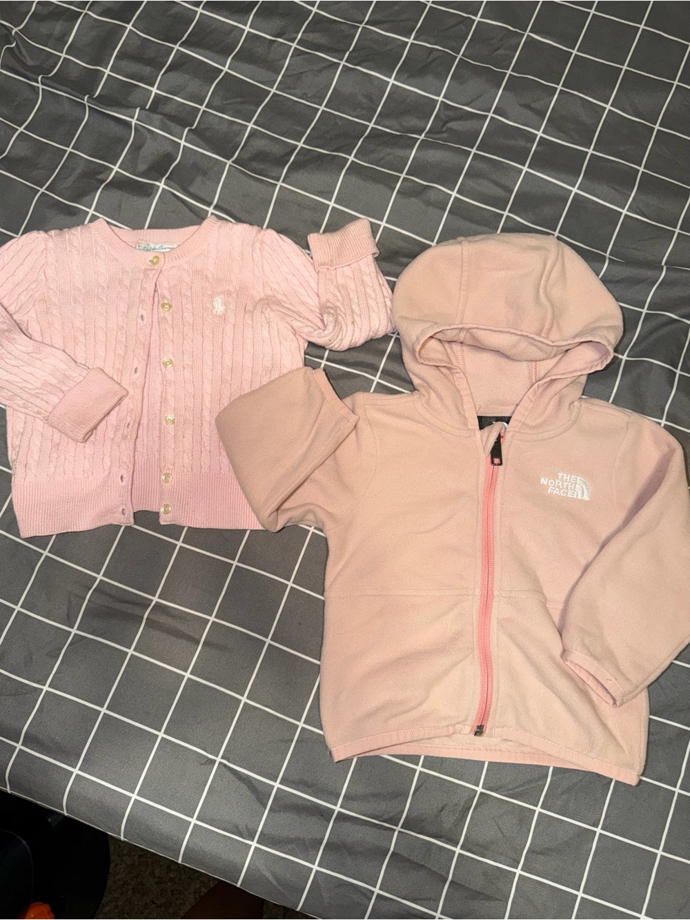 The North Face Pink Jacket & Ralph Lauren Sweater